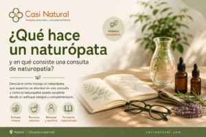 Qué hace un naturópata y en qué consiste una consulta de naturopatía en Casi Natural.