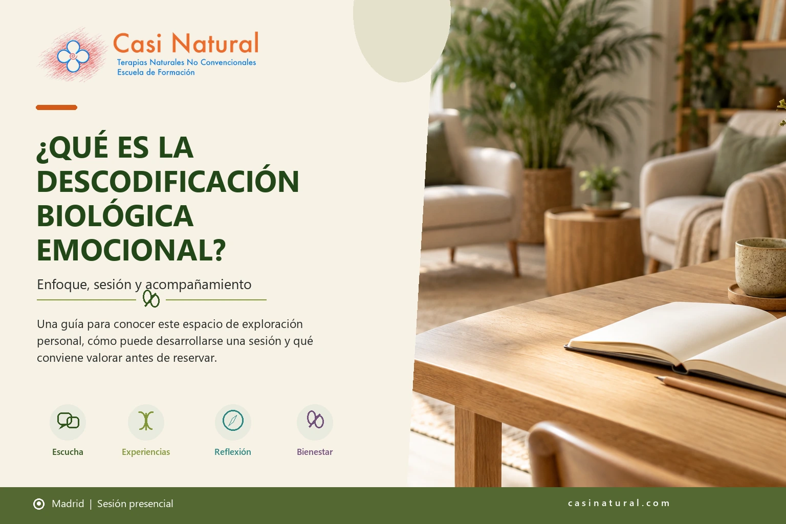 Portada del artículo sobre Descodificación Biológica Emocional de Casi Natural.